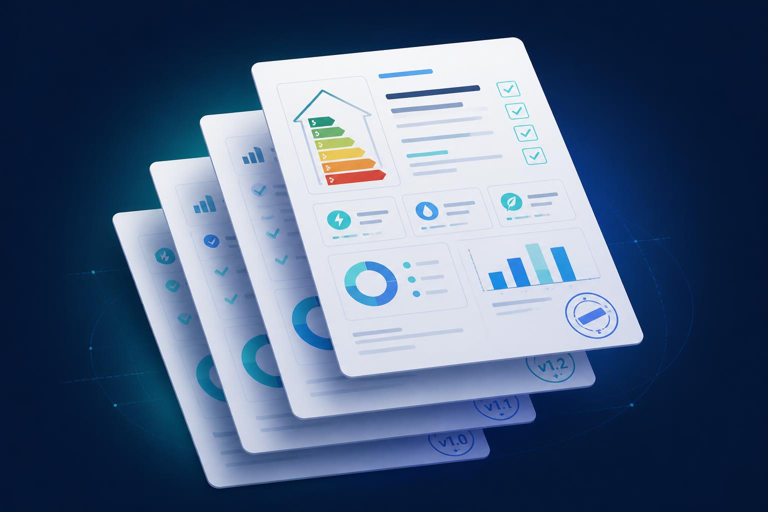 Fichas estandarizadas CAE con versiones y validaciones